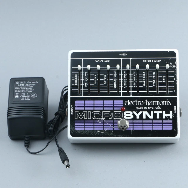 ELECTRO-HARMONIX MICRO SYNTH Synthesizer Guitar Effects Pedal P