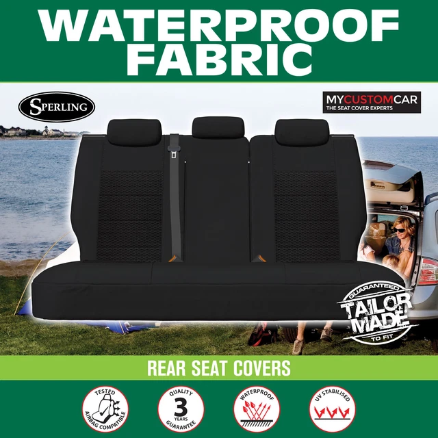 HOLDEN COLORADO RC Dual Cab 20082012 Canvas Black Custom Rear Seat