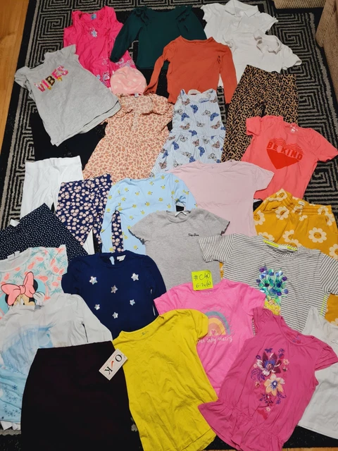 #C40💜 Huge Bundle Of Girls Clothes 6-7years GEORGE NEXT TU PRIMARK H&M DISNEY