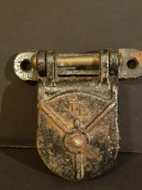 Vintage Rolling Sliding Track Barn Door Pulley With Brass Hinge Pin