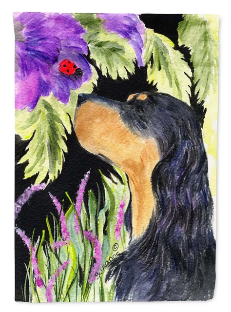 Gordon Setter Flag Canvas House Size  28x40 Inches