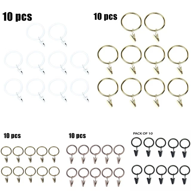 Anillos de clip de alta calidad barras de cortina de 30 mm anillos de cortina cortinas para la mayoría