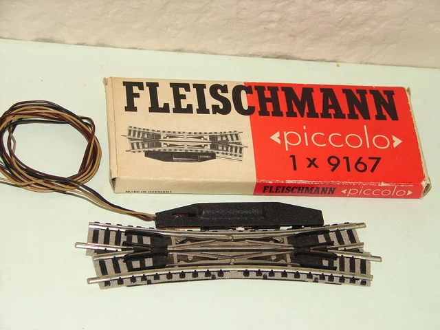 Aiguillage électrique Courbe Fleischmann Picolo 9143 – Voie N 1/160 – Occasion