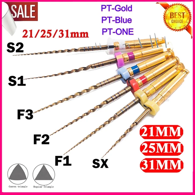 Endodontic Rotary Files 6Pcs SANDENT NITI Rotary Files For Root Canal ...