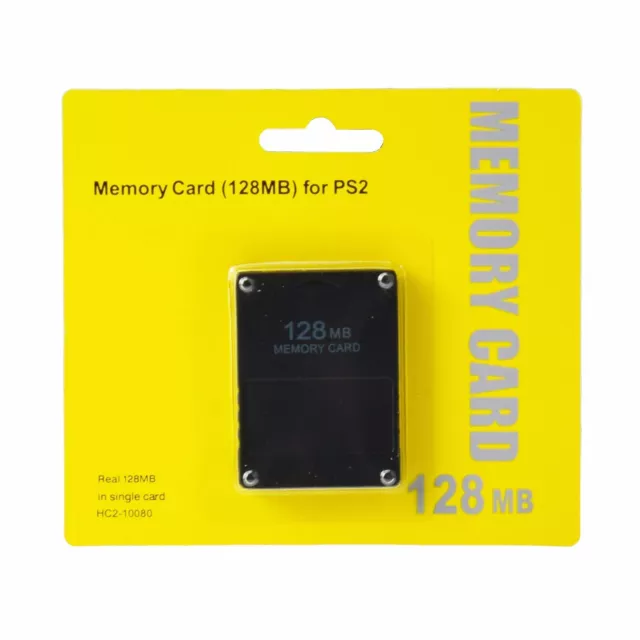 Ps2 Memory Card 128Mb Nera Playstation 2 Pstwo