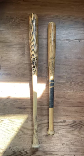 LOUISVILLE SLUGGER 125LL MICKEY MANTLE HILLERICH & BRADSBY BAT 28" Vintage Pair