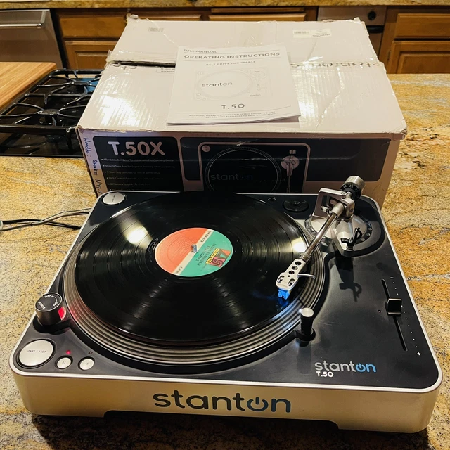 Stanton T50 DJ Turntable With Cartridge IN BOX - TESTED