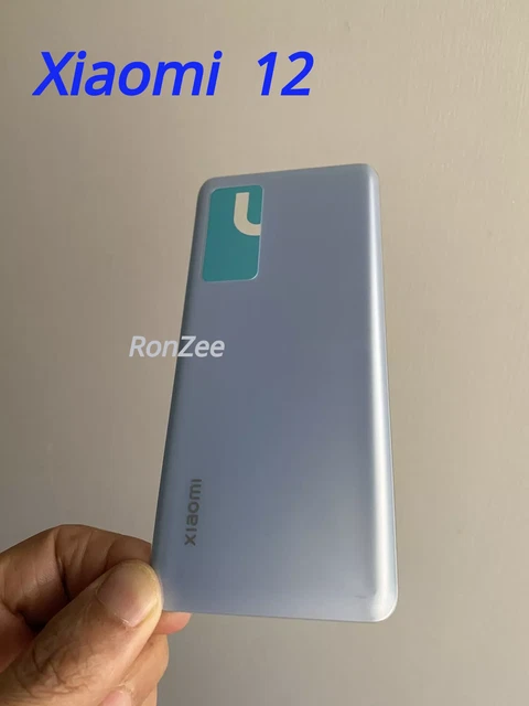 Vitre Arrière Adhésive Pour Xiaomi 12 Et 12X - Cache-batterie En Bleu