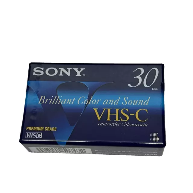 Videocámaras Sony Premium en cinta VHS-C 30 minutos NUEVAS TC-30VHG
