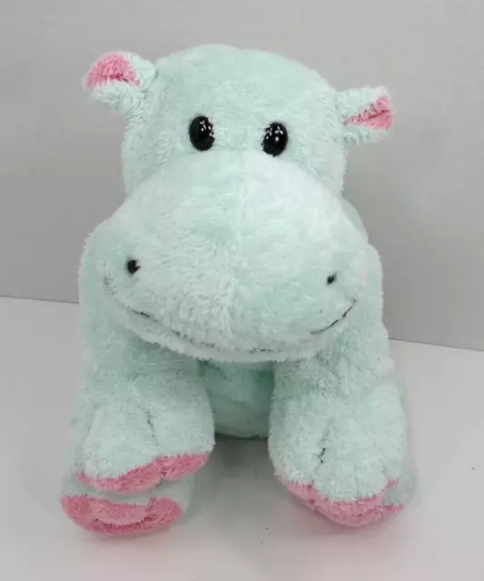 Ty Pluffies Tubby The Hippo Plush Mint Green 2002 Clean EUC