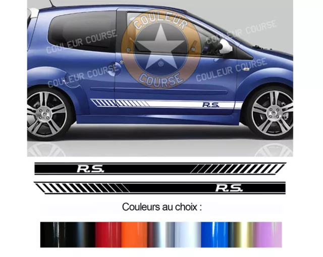 2 Bandes Bas De Caisse Pour Renault Twingo Sport Deco Portiere Sticker Bd599-2*