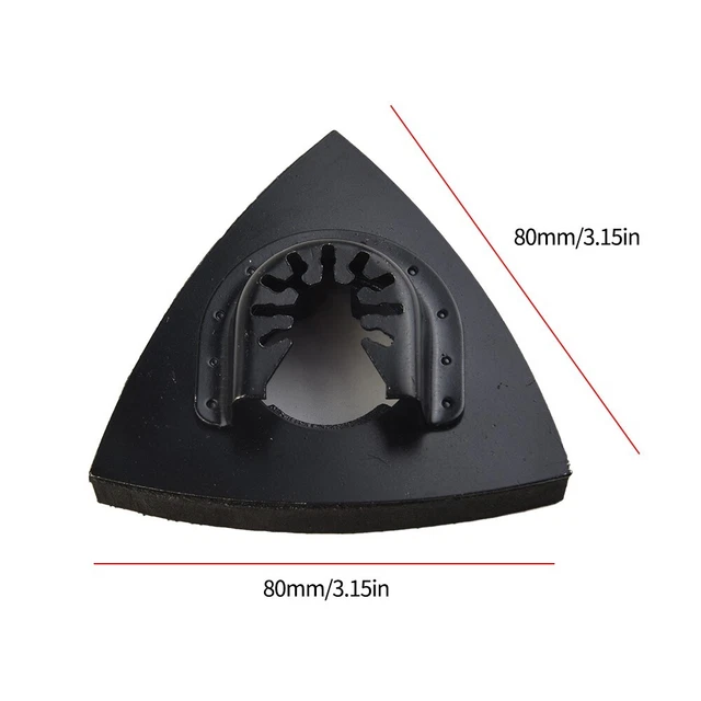 3pcs Triangular Sanding Pad Quick Release Oscillating Tool For Bosch Replace