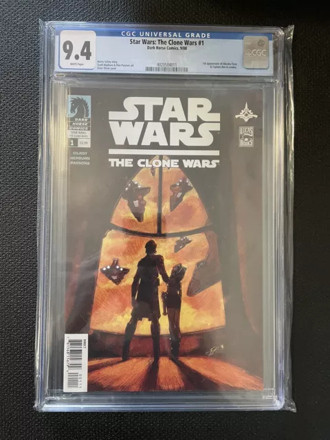 STAR WARS THE CLONE WARS #1 CGC 9.4 1st App Ahsoka Tano