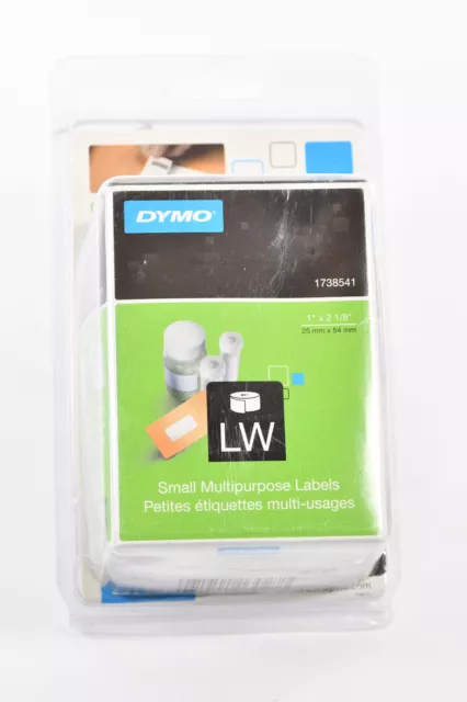 OEM DYMO 1738541 Small Multipurpose Labels 500 Count - Size 1" x 2 1/8"