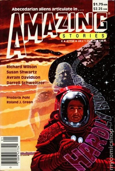 Amazing Stories Pulp Jan 1987 Vol. 61 #5 VG Stock Image Low Grade