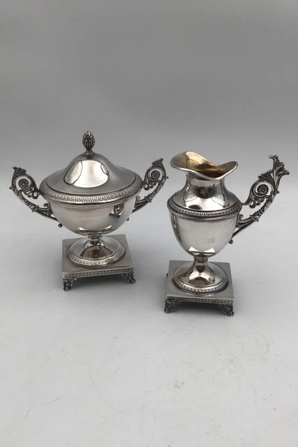 Mema Empire Argento Crema E Zucchero Set