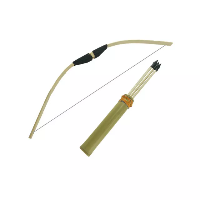 Children Bow And Arrow Set with 3 Arrow Quiver For Outdoors Game Archery