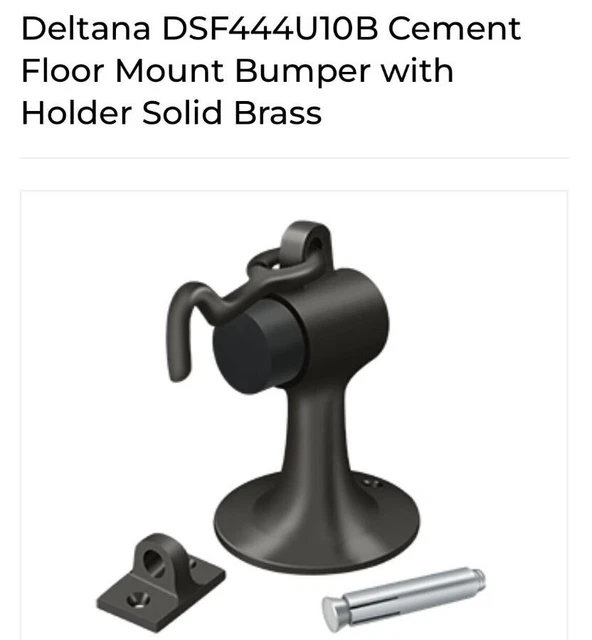 Deltana DSF444U10B Door stop Floor Mount Bumper Oil Rubbed Bronze