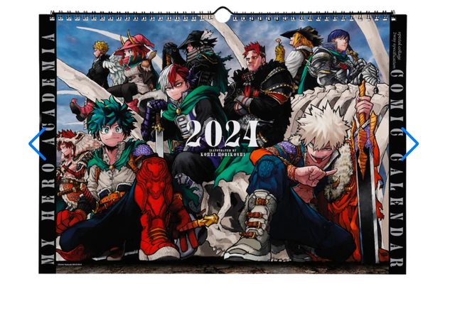 MY HERO ACADEMIA Comic Calendar 2024 Shueisha Jump EUR 45,43 - PicClick FR