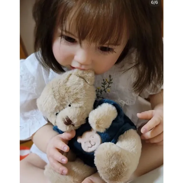 24" Reborn Baby Toddler Doll Newborn Lottie Princess Girl Puppe Visible Veins 3