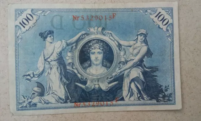 Reichsbanknote 100 Mark, vom 07. Februar 1908