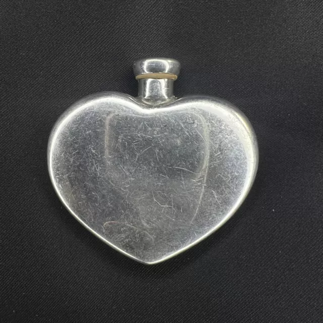 Vintage Perfume Heart Bottle Shape Maker Tiffany & Co. Sterling Silver .925