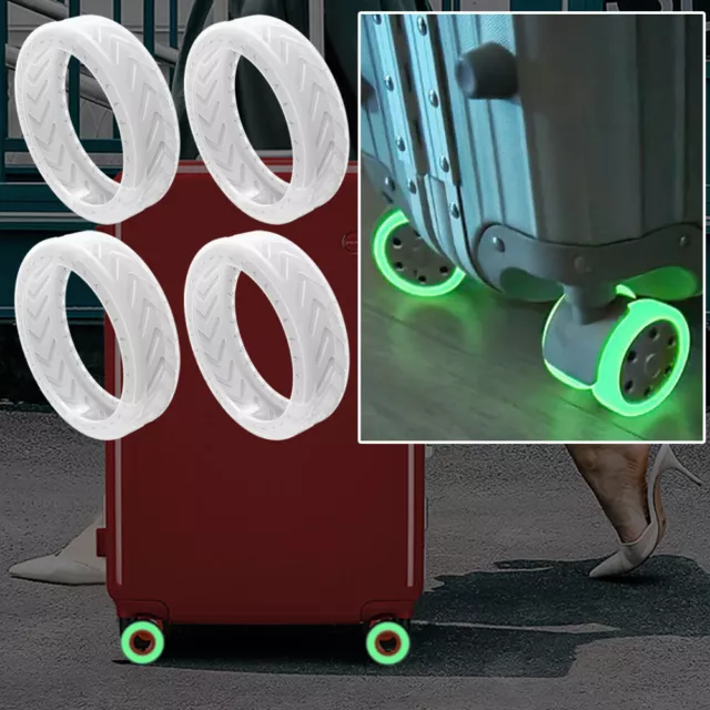 4/8/10PCS/Se Suitcase Parts Axles Fluorescent Luggage Wheel Covers  Luggage