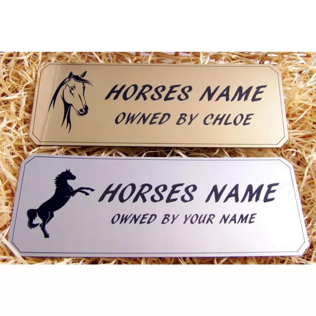 Personalised Stable Door Sign, Horse/Pony Name, Horse Name Plate Plaque