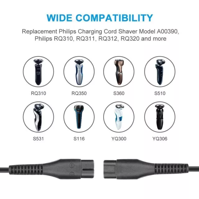 Chargeur A00390 For Philips Norelco OneBlade QP2520 QP2521 QP2523 QP2510 QP2511 2