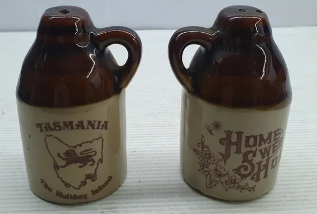 Home sweet home Tasmania jug retro Salt & pepper shakers set souvenir Japan