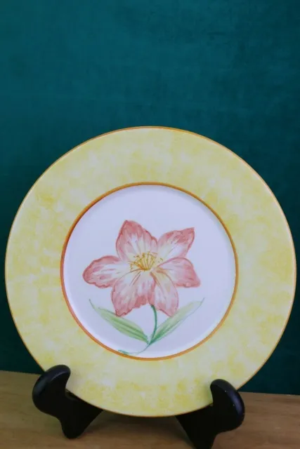 Jay Willfred Coral Flower Plate Andrea Sadek Italy Hand Painted