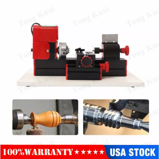 1200rev/min Mini Multifunction Metal Motorized Lathe Machine DIY Power Tool US