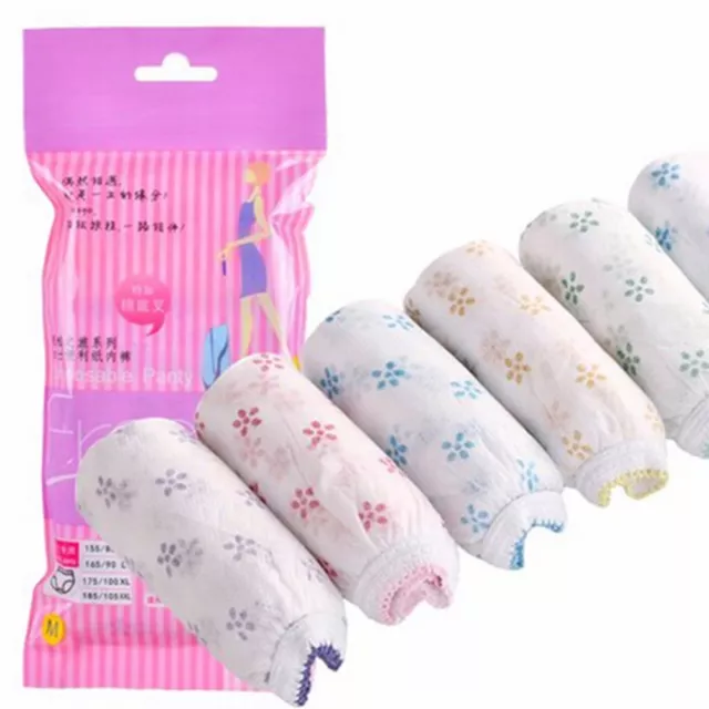 7PCS Cotton Pregnant Disposable Underwear Panties Prenatal Postpartum Panties GL