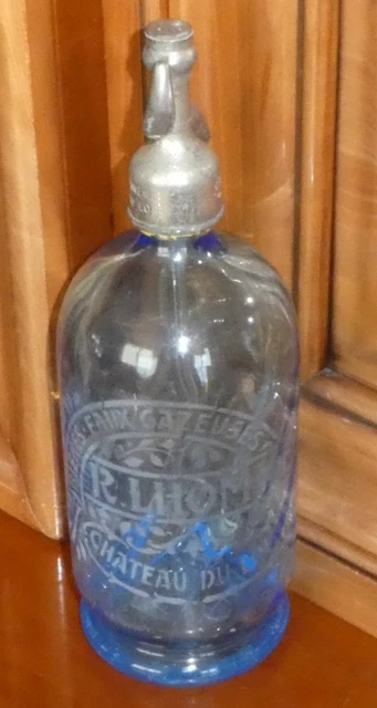 Bouteille D'eau Vélo Vintage NOS TA Specialites – Blanc, Bouchon Bleu, France