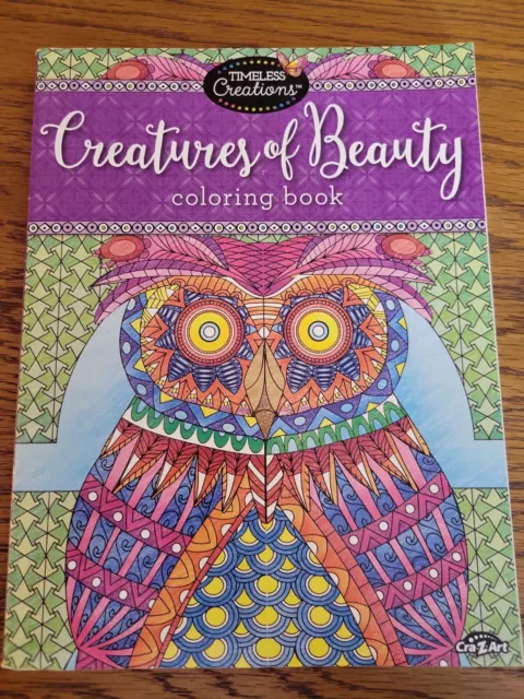 CRA-Z-ART TIMELESS CREATIONS Coloring Book Kids Adults Floral Relax  Creative $10.85 - PicClick