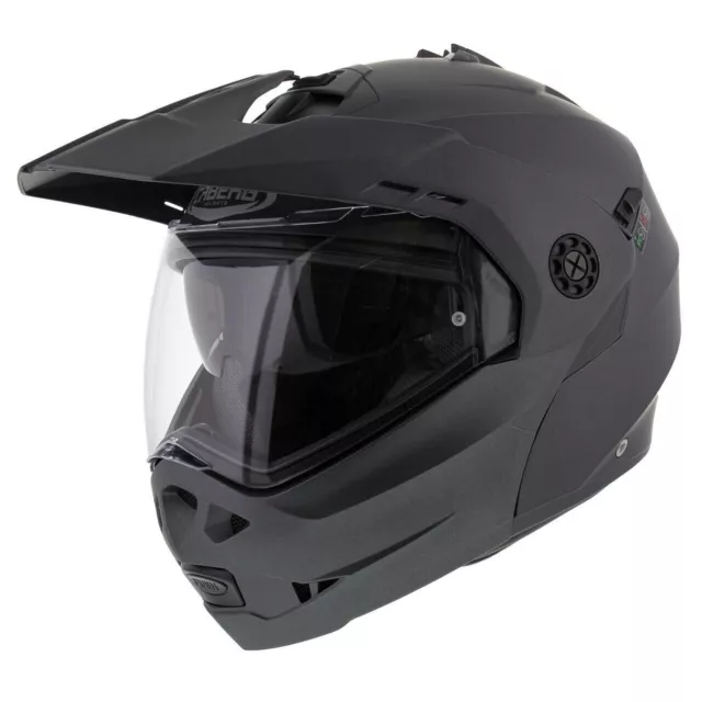 Casque de moto Caberg Tourmax Matt Gunmetal - Taille XS