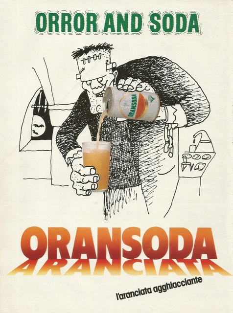 U0602 Oransoda, Horror and Soda, Pirates, Advertising Vintage 1981, 20 X 28 CM