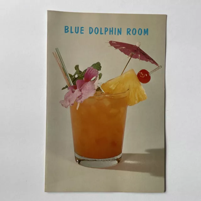 Vintage DRINK MENU BLUE DOLPHIN ROOM WAIKIKI OUTRIGGER HOTEL TIKI HAWAII 1970's Vintage DRINK MENU BLUE DOLPHIN ROOM WAIKIKI OUTRIGGER HOTEL TIKI HAWAII 1970's