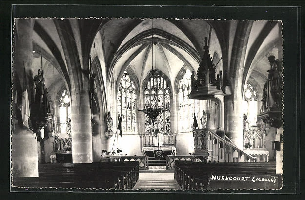 CPA Nubecourt, Interieur de l´Eglise