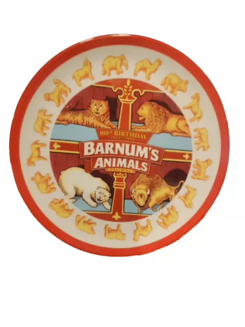 2001 Nabisco Melamine Barnums Animals 100 th Anniversary Plate.   J3