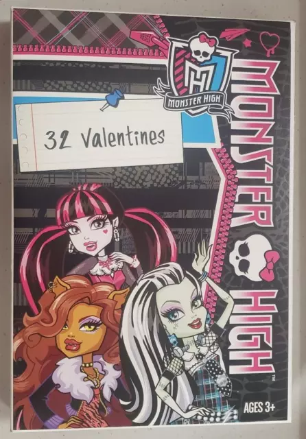 Monster High 32 Valentines Day Cards