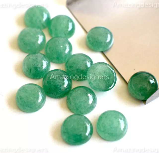 Natural Green Aventurine Round Cabochon 5x5mm To 20x20mm Loose Gemstone