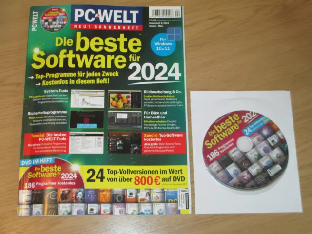 Pc Welt Sonderheft 2/2024 Mit Dvd: 24 Top-Vollversionen -Beste Software Für 2024