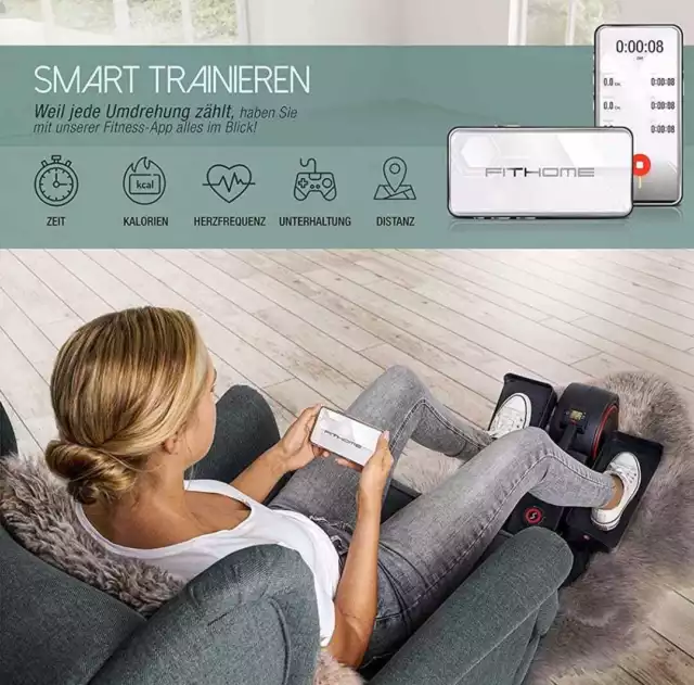 Sportstech DFX70 Mini Heimtrainer Stepper Fitness-Gerät Ausdauertraining mit App 3