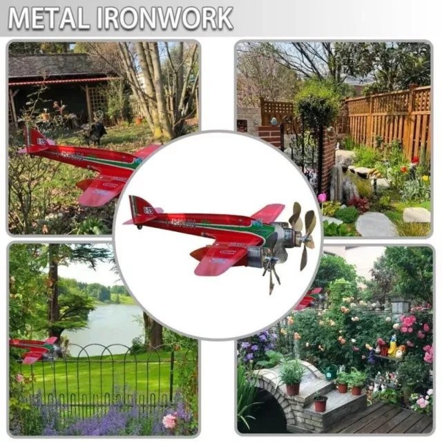 Compass Airplane Wind Spinners Garden Decoration Aircraft Windmill Weather Vane