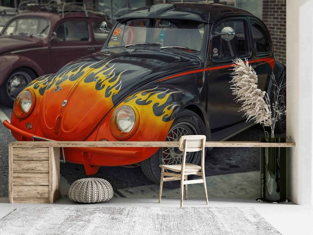 3D Classic Beetle Car Show Wallpaper Wall Murals Removable Wallpaper 835