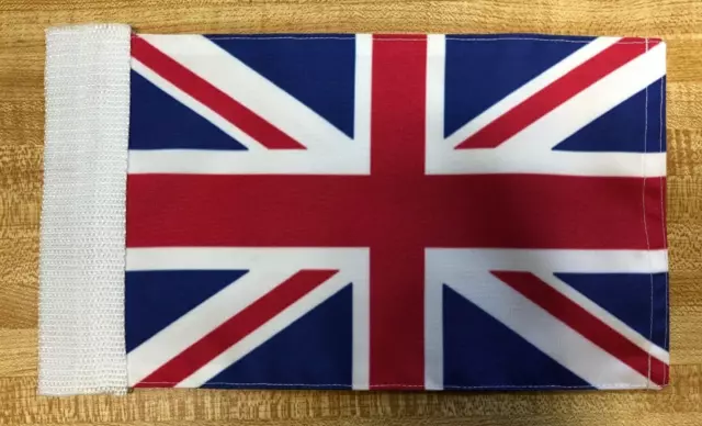 Motorcycle Flag Great Britain/St George Made in USA 6x10 inch Antenna & Flagpole