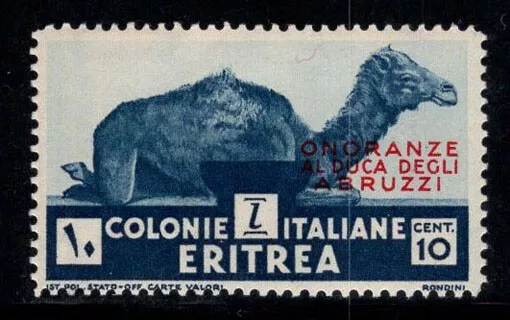 Eritrea 1934 Sass. 213 Nuovo * 100% Duca degli Abruzzi, 10 cent