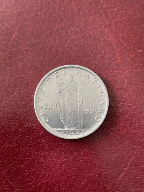 100 Lire 1959 Coin Vatican City