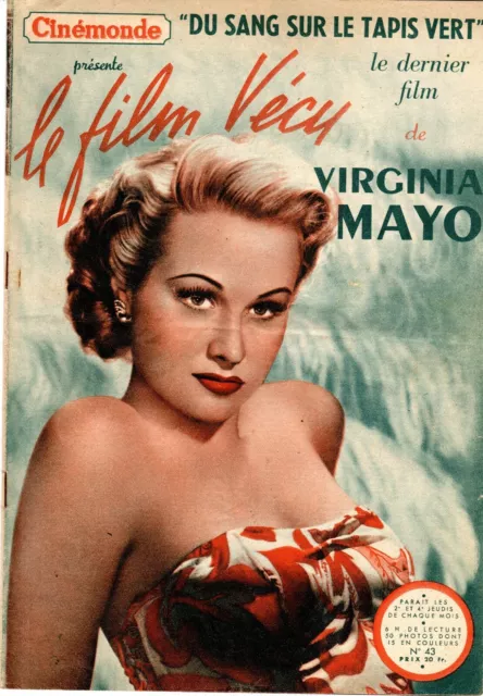 Cinemonde Presente Le Film Vecu 43 Virginia Mayo Tbe